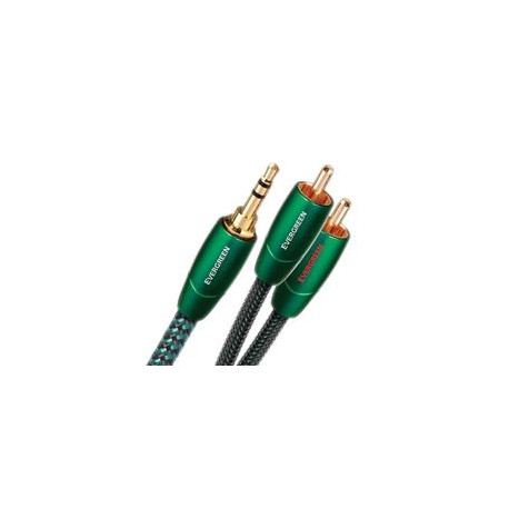 Cable RCA a 3.5mm Audio Quest EVERGO1.5MR 1.5 metros / estéreo / verde,Cable Audio Quest EVERGO1.5M 1.5M / 3.5 a 3.5 / Verde,Ca