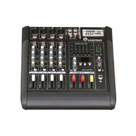 Mezcladora Amplificada Soundtrack MIX4AMP3 4 Canales USB