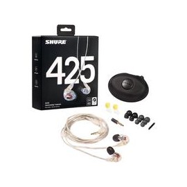 Audífonos In-Ear SHURE SE425CL diseño para aislar el sonido/ideales para monitoreo