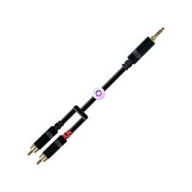Cable Plug 3.5 Estéreo a 2 RCA XSS RH-EY001 3M Negro/3M