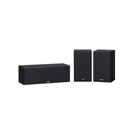 Set de bocinas YAMAHA NS-P350 Canal central 5"/bocinas para efectos (sorround) 5",Bocinas de Repisa ONKYO D-PS100B Negro /150 W