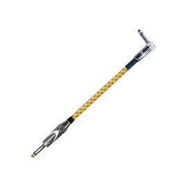 Cable para instrumentos XSS SC123 Amarillo/6.3" a 6.3"/3M