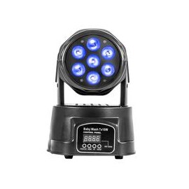 Cabeza Movil ALIEN PRO BABY WASH 7 Leds Fuente de Luz