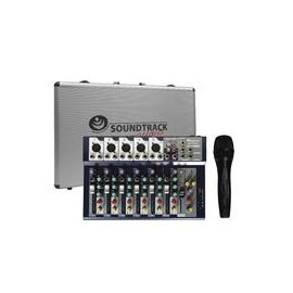 Mezcladora SOUND TRACK MX702USB 7 Canales/USB