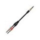 Cable para audio XSS SC138 Negro/6.3x2 Mono a 1 Plug Mono,Cable para audio XSS SC137 Negro/6.3x2 Mono a 1 Cannon Macho,Cable pa