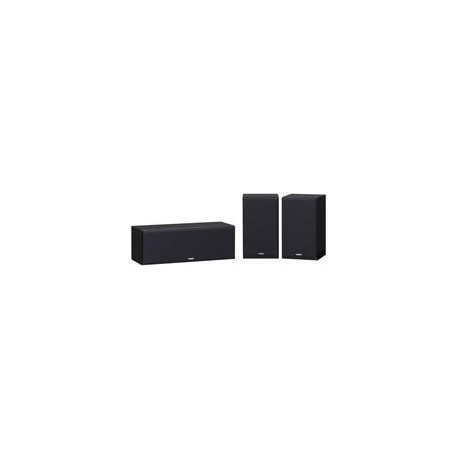 Set de bocinas YAMAHA NS-P350 Canal central 5"/bocinas para efectos (sorround) 5",Bocinas de Repisa ONKYO D-PS100B Negro /150 W