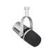 Micrófono para Podcast SHURE MV7-S Silver/modo auto level/Dinámico,Interface de audio SHURE MVI-DIG Streamig / Podcast / instru