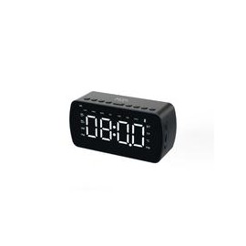 Radio Reloj Despertador Misik MR414 Negro/Bluetooth/Micro SD