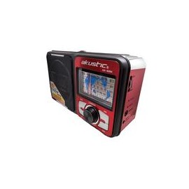 Radio Portátil AKUSTIC AK-6004R Rojo/USB/Micro SD