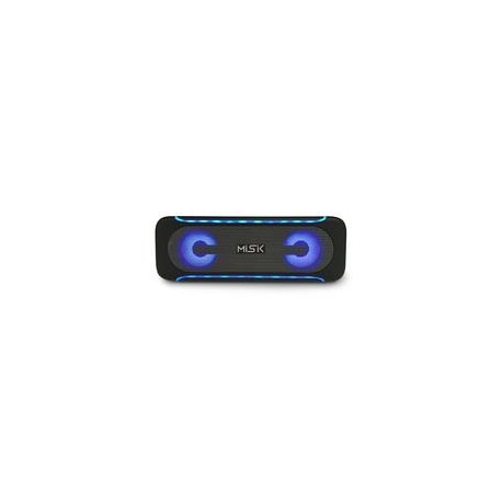 Bocina Portatil MISIK MS251 Negro Bluetooh Radio FM Luz Led