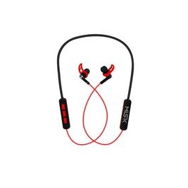 Audífonos Deportivos MISIK MH608 Negro con Rojo/Bluetooth/Manos Libres