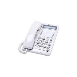 Teléfono Alámbrico PANASONIC KX-TS108MEW Blanco con Display/Puerto de Datos