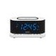 Radio reloj despertador MISIK MR486W Blanco/Cargador inductivo inalámbrico/2 alarmas/USB para carga