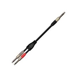 Cable para audio XSS SC138 Negro/6.3x2 Mono a 1 Plug Mono