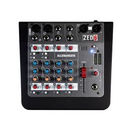 Mezcladora pasiva ALLEN&HEATH ZED-6 Fuente Phantom/6 canales