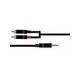 Cable Plug 3.5 Estéreo a 2 RCA XSS RH-EY001 1.5M Negro/1.5M,Cable para micrófono XSS RH-M004 6M Negro/XLR-XLR/6M,Transmisor de 