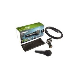 Micrófono alámbrico SHURE PGA58-QTR Vocal/Cardioide/Plug