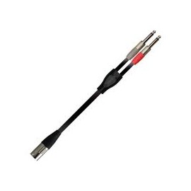 Cable para audio XSS SC137 Negro/6.3x2 Mono a 1 Cannon Macho