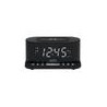 Radio reloj despertador MISIK MR486K Negro/Cargador inductivo inalámbrico/2 alarmas/USB para carga