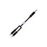 Cable Plug 3.5 Estéreo a 2 RCA XSS RH-EY001 3M Negro/3M
