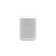 Bocina Inteligente SONOS ONE-G2-W Blanco/Control de Voz/Sonido Envolvente,Soporte de pared SANUS VLT6-B1 46" a 90"/7° de inclin