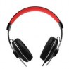 Audífonos de diadema MISIK MH600B-R Negro-Rojo/Manos libres/Alámbricos