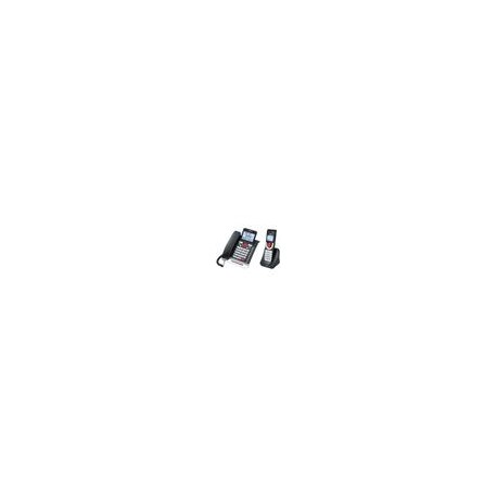 Teléfono Alámbrico MISIK MT8110 Negro/ 1 extensión inalámbrica /Dect 6.0 DUO