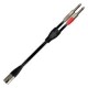 Cable para audio XSS SC137 Negro/6.3x2 Mono a 1 Cannon Macho