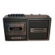 Radiograbadora Akustic AK-6003U Negro Cassette/SD/USB,Subwoofer Activo ALIEN SP18 600W 18" Bajos Profundos,Sistema Lineal ALIEN