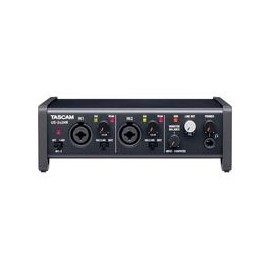 Interfaz de Audio TASCAM US-2X2HR USB/MIDI/2 Canales/24 Bits,Mezcladora tipo streaming SOUND TRACK STUDIO6KIT 6 canales / compa