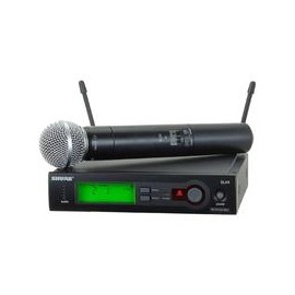 Micrófono de mano SHURE SLX24-SM58-G4 Receptor SLX4-G4/Mic. de mano SLX2-SM58-G4