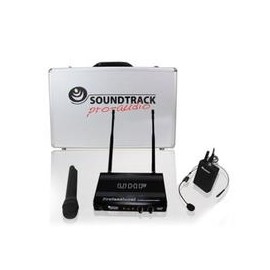 Microfono Inalámbrico SOUNDTRACK STW-28HUL Diadema/Mano/Solapa