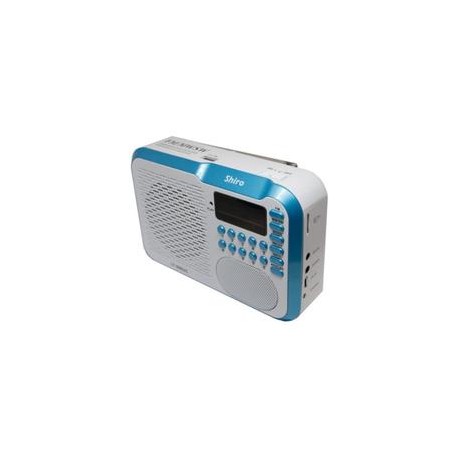 Radio Shiro LT506UC AM/FM USB 3 Bandas Azul